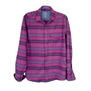 George Mens Flannel Shirt‎ Striped Recycled Polyester